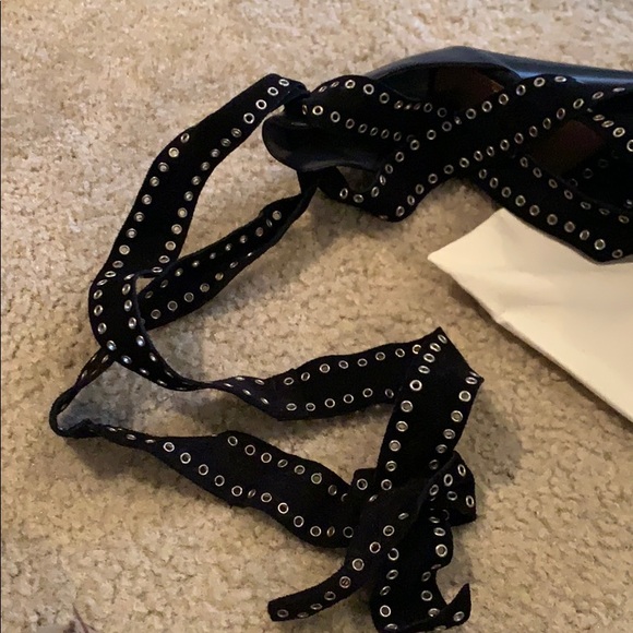 Isabel Marant Black Wrap Up Heels - Picture 9 of 9